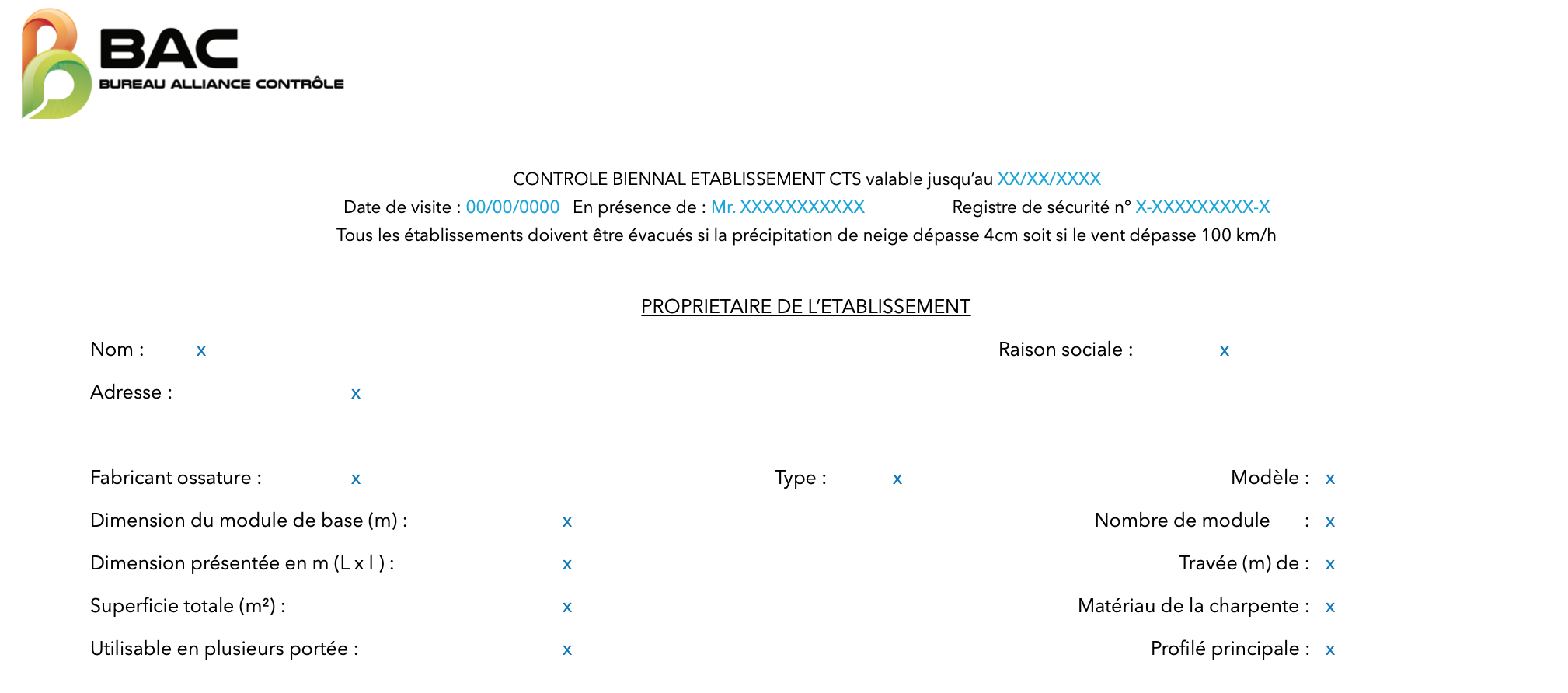Extrait registre sécurité CTS